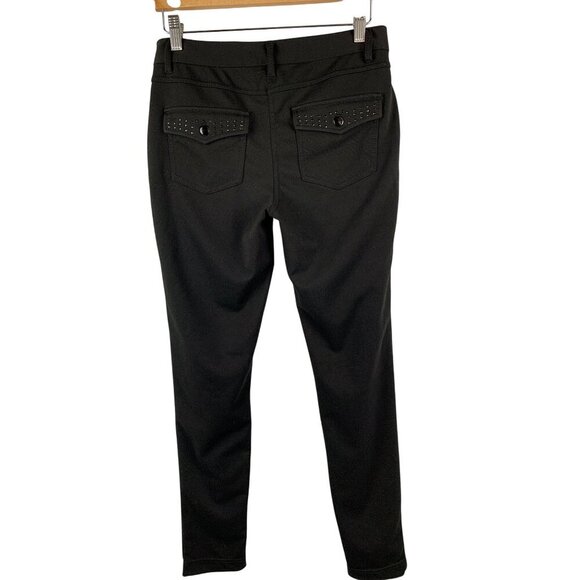 No Boundaries Womens Black Skinny Pants Size 9 Rayon & Spandex Blend Made In Vie - Picture 2 of 5